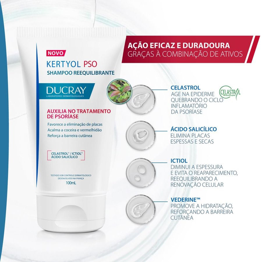 Kertyol PSO Ducray Shampoo 100mL - Imagem 1