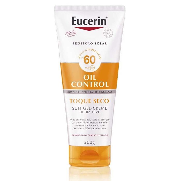 Protetor Solar FPS60 Eucerin Oil Control Toque Seco 200mL - Imagem 1