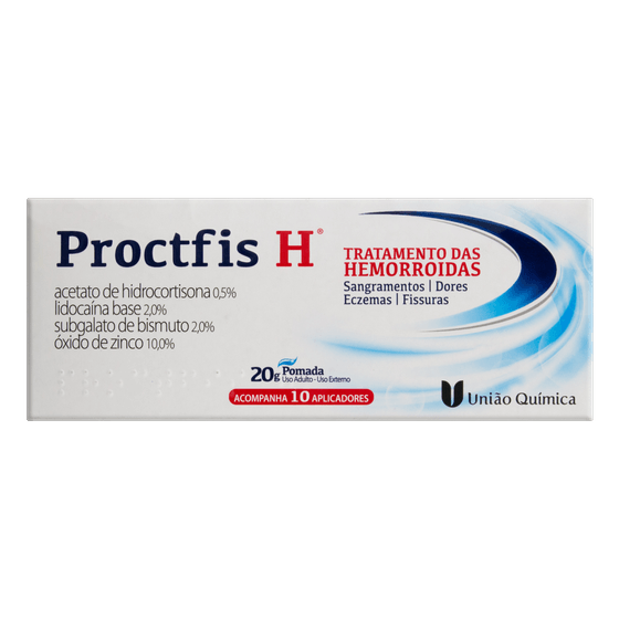 Proctfis H Pomada 20g + 10 Aplicadores - Imagem 1