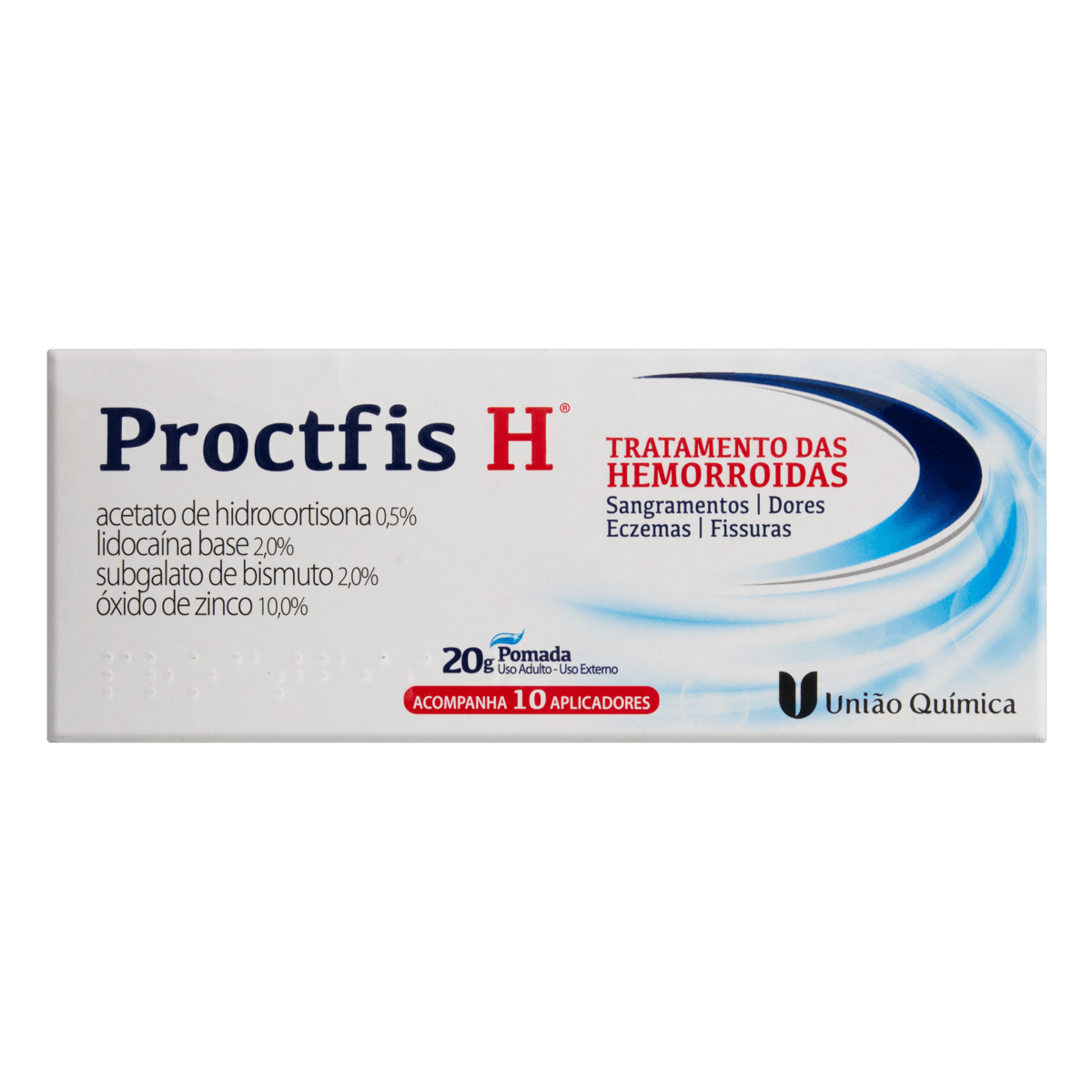 Proctfis H Pomada 20g + 10 Aplicadores - Imagem 1
