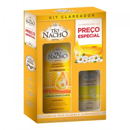 Tio Nacho Clareador Kit Shampoo 415Ml + Condicionador - Imagem 1