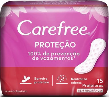 Protetor Diario Carefree Neutralize Sem Perfume com 15 Unidades - Imagem 1