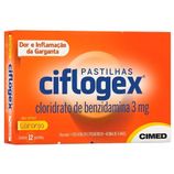 Ciflogex 3MG Pastilha Sabor Laranja - Caixa com 12 Pastilhas