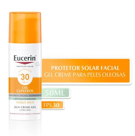 Protetor Solar Facial FPS30 Eucerin Oil Control 50mL - Imagem 1
