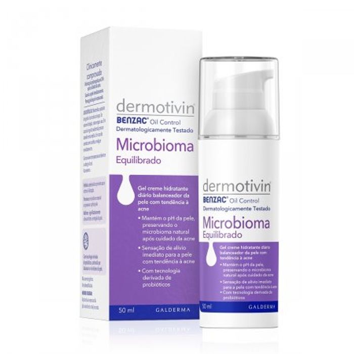 Dermotivin Benzac Oil Control Gel Creme 50mL - Imagem 1