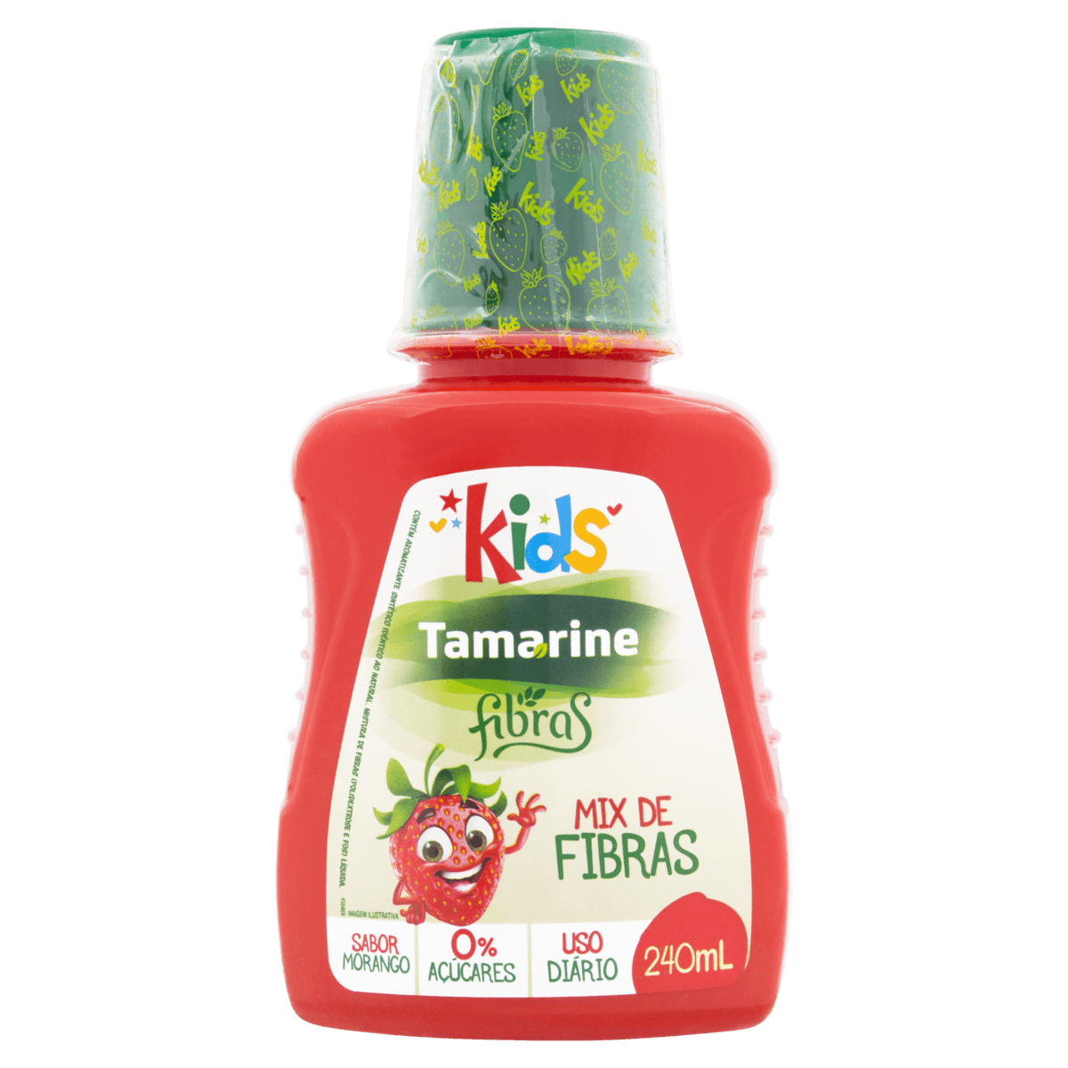 Tamarine Kids Fibras Sabor Morango 240mL - Imagem 1