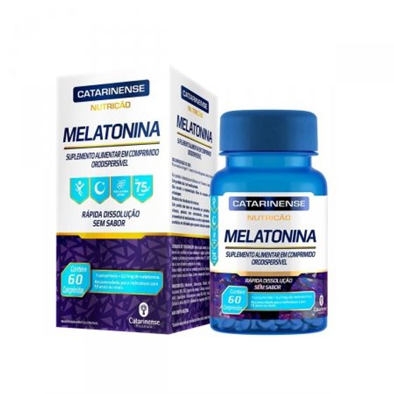 Melatonina 0,21mg Catarinense - Caixa com 60 Comprimidos - Imagem 1