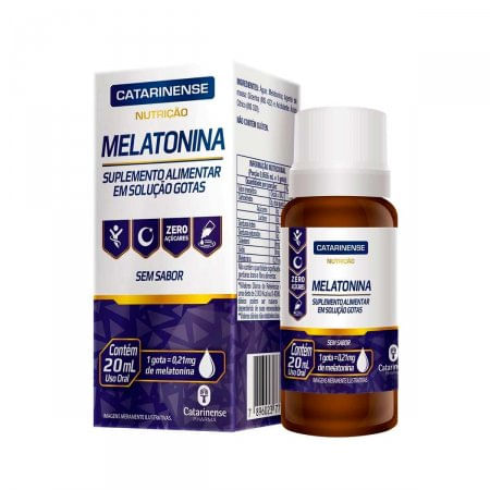 Melatonina 0,21mg Gotas 20mL - Imagem 1