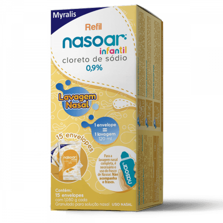 Nasoar Infantil Refil 15 Envelopes 1.08g - Imagem 1