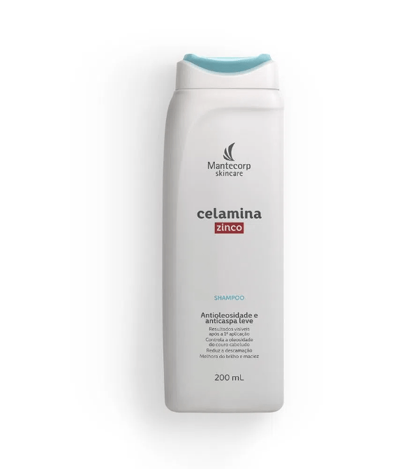 Celamina Zinco Shampoo Antioleosidade 200mL - Imagem 1