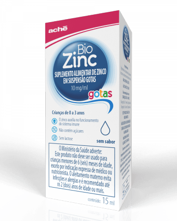 Biozinc 10mg/mL Suspensão Oral (Gotas) - Frasco com 15mL - Imagem 1