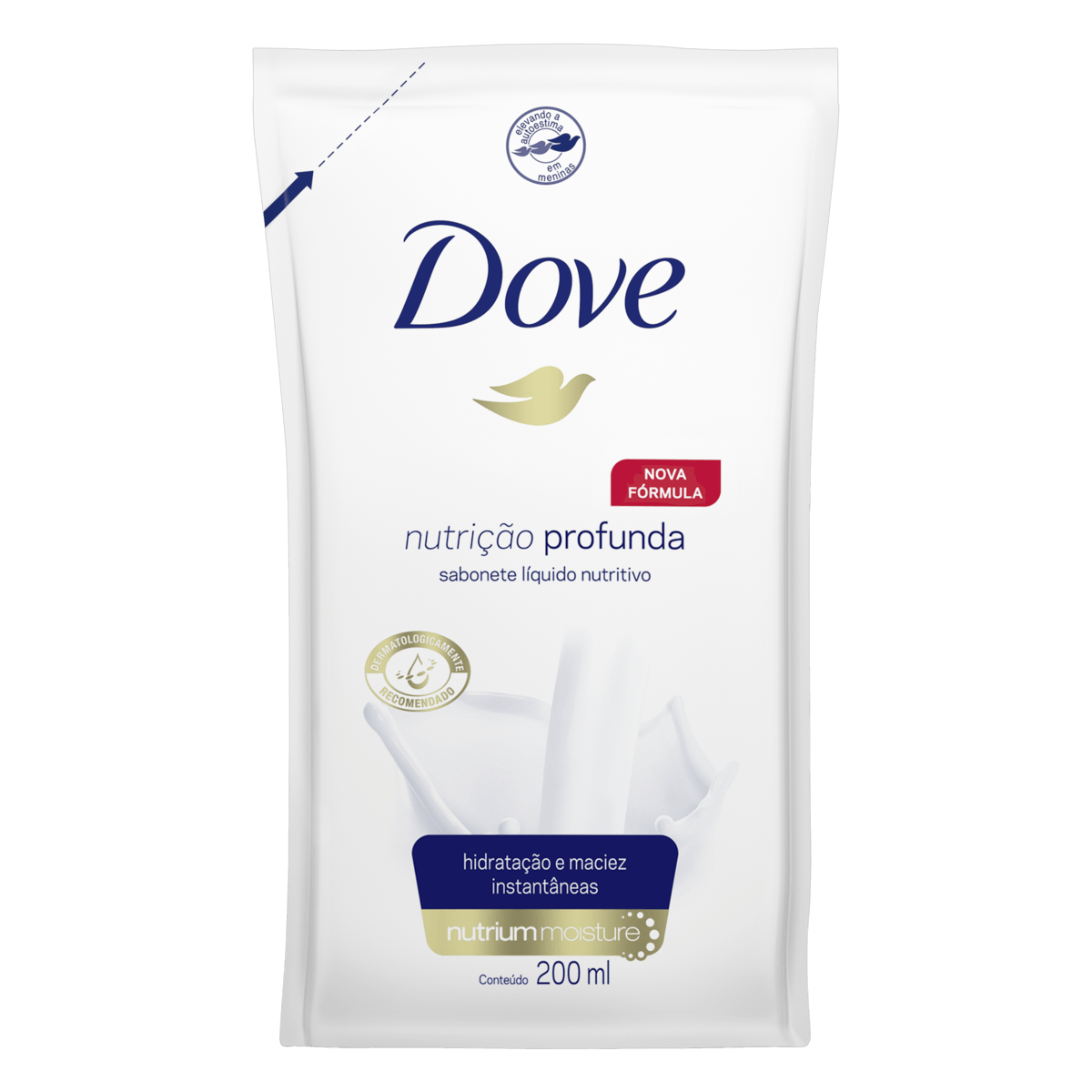 Sabonete Dove Nutricao Profunda Refil Liquido 200ml - Imagem 1
