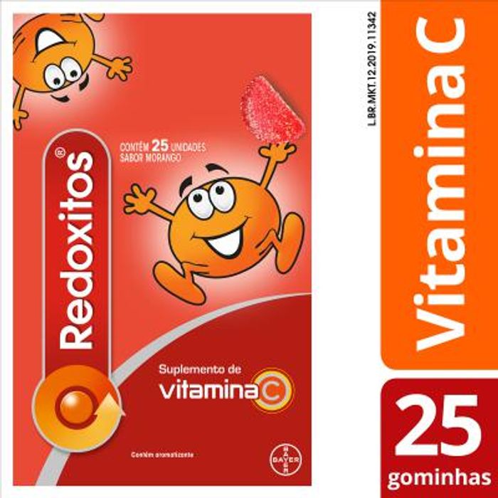 Redoxitos Sabor Morango 25 Gomas Mastigáveis - Imagem 1