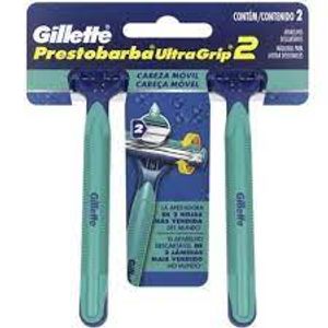 Aparelho de Barbear Gillette Prestobarba Ultragrip cabo móvel com 2 unidades