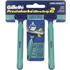 Aparelho de Barbear Gillette Prestobarba Ultragrip cabo móvel com 2 unidades - Imagem 1