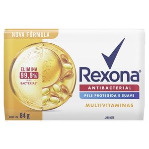 Sabonete Barra Antibacterial Multivitaminas Rexona Envoltório 84G