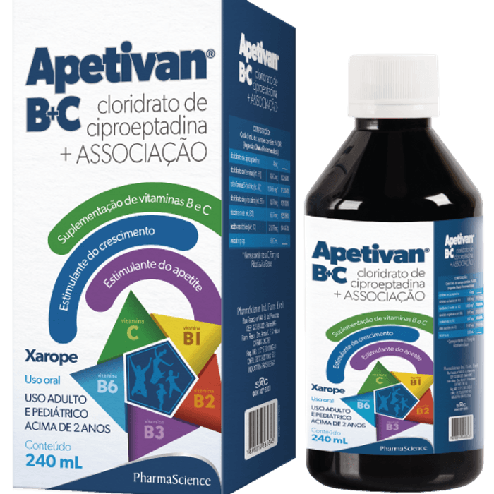 Apetivan BC Xarope - Frasco com 240 mL - Imagem 1