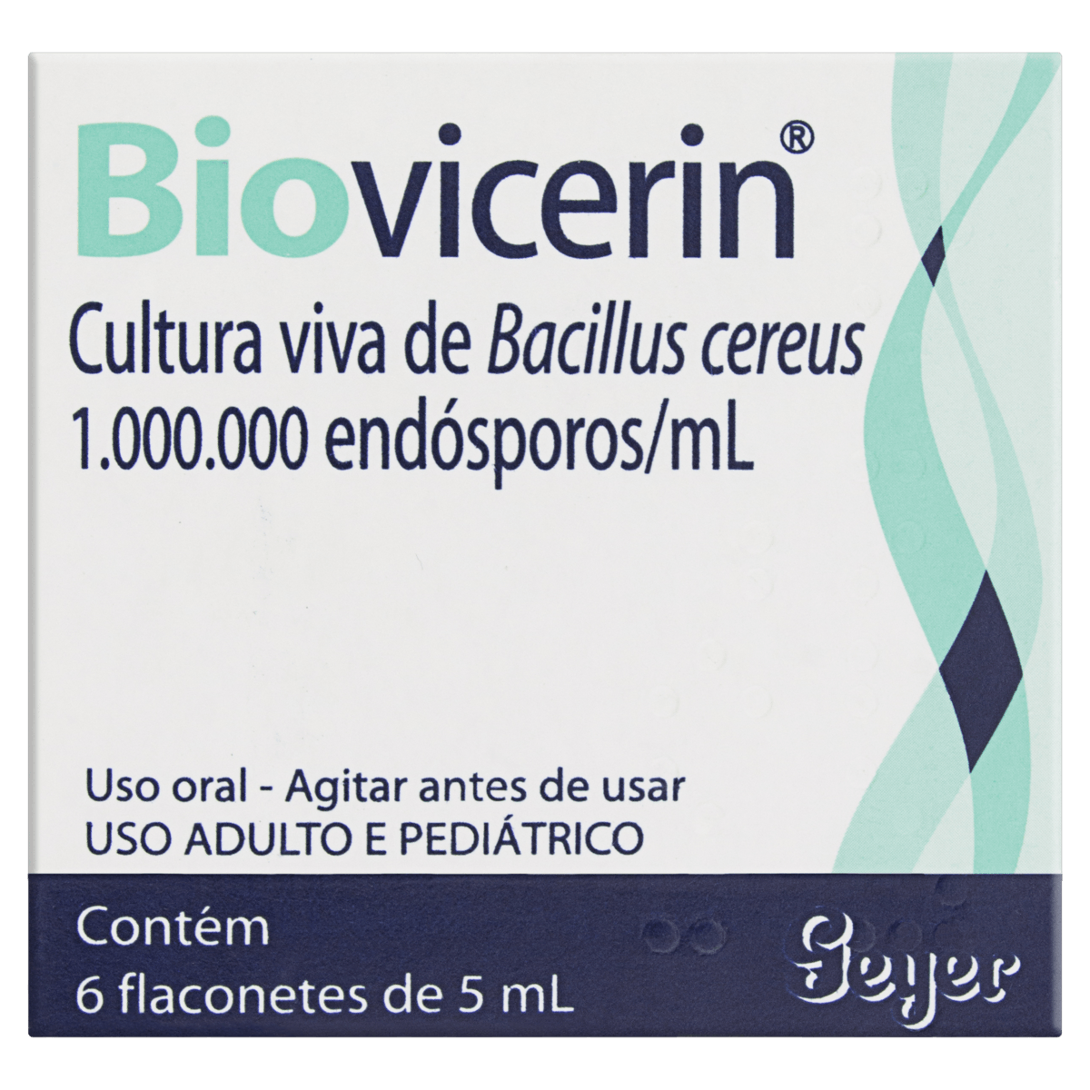 Biovicerin 1000000ESPOROS/ML Suspensão oral - 6 Flaconetes com 5 mL - Imagem 1
