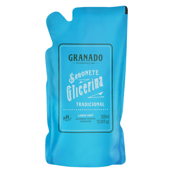 Sabonete Líquido Vegetal Tradicional Granado Glicerina Sachê 300mL Refil - Imagem 1