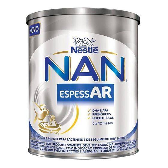 Fórmula Infantil NAN EspessAR Nestlé 0 a 12 meses 800g - Imagem 1