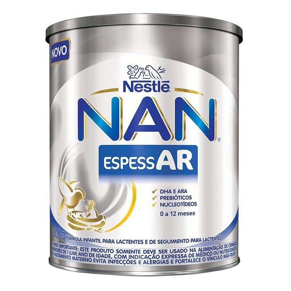 Fórmula Infantil NAN EspessAR Nestlé 0 a 12 meses 800g - Imagem 1