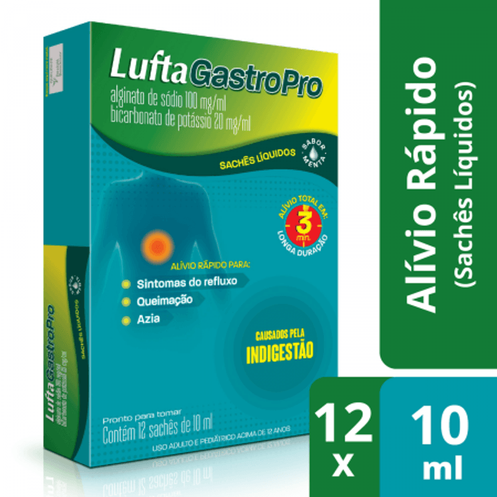 Luftagastropro 100 + 20mg/ml 12 Suspensões Oral - Imagem 1