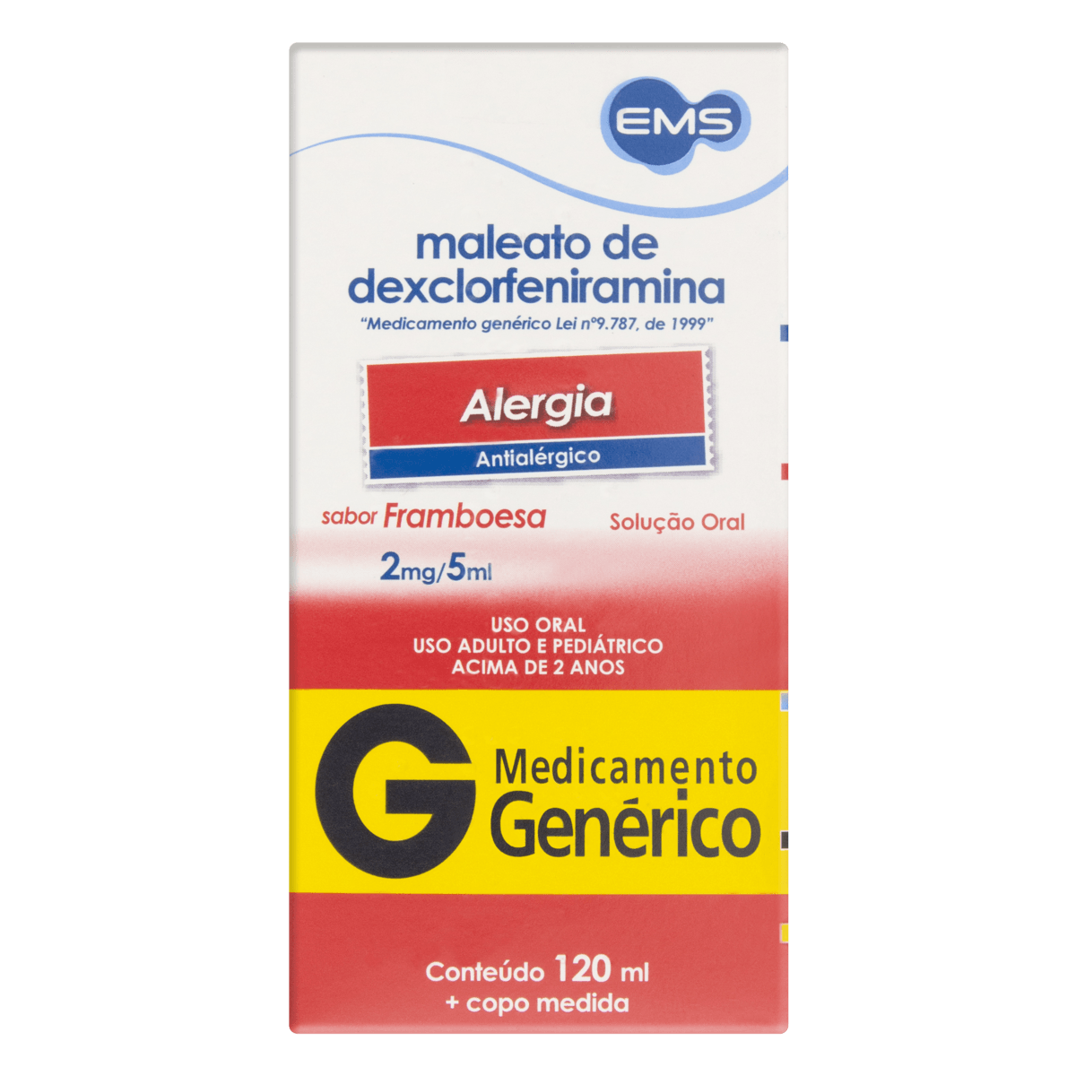 Maleato de Dexclorfeniramina 0,4mg/ml - 1 Solução Oral - Imagem 1