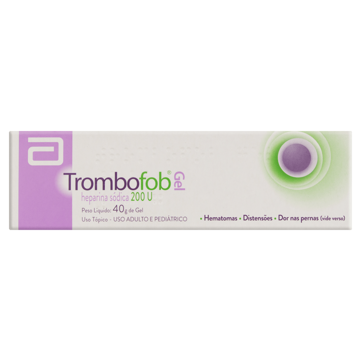 Trombofob Gel 200UI/G Gel dermatológico - Bisnaga com 40 g - Imagem 1