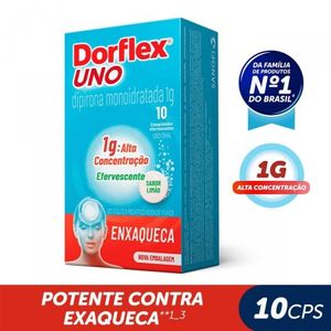 Dorflex Uno 1G Comprimido efervescente - Caixa com 10 Comprimidos