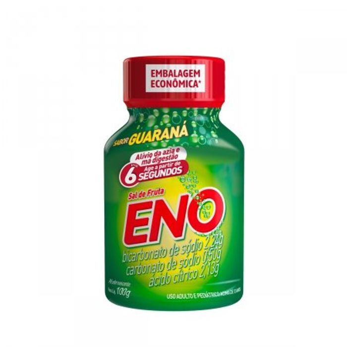 Sal de Fruta Eno 213G + 231G + 5G Pó efervescente - Frasco com 100 g - Imagem 1