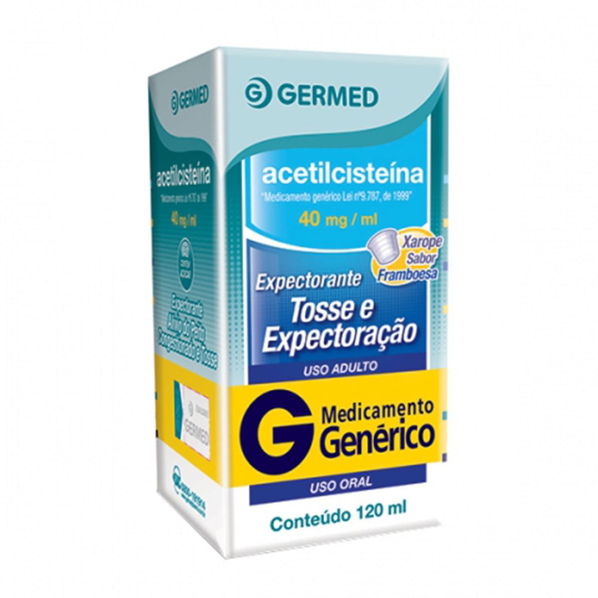 Acetilcisteína 40MG/ML Xarope - Frasco com 120 mL - Imagem 1