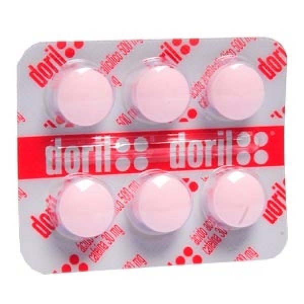 Doril 500MG + 30MG Comprimido simples - Blíster com 6 Comprimidos - Imagem 1