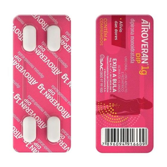 Atroveran DIP 1G Comprimido - Blíster com 4 Comprimidos - Imagem 1