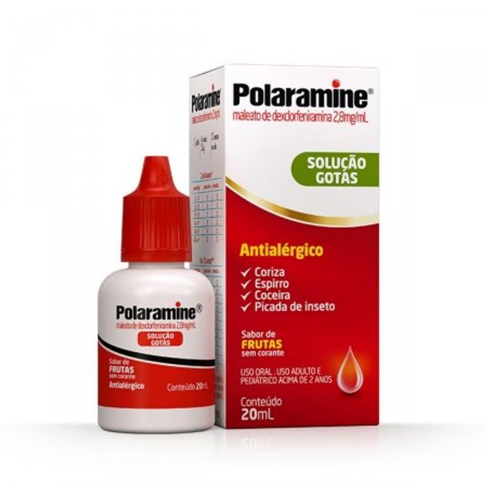 Polaramine 2.8MG/ML Solução oral (gotas) - Frasco com 20 mL - Imagem 1