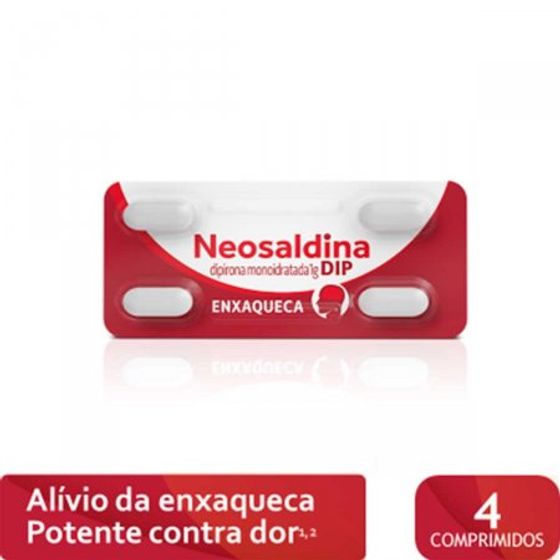 Neosaldina Dip 1G Comprimido - Blíster com 4 Comprimidos - Imagem 1