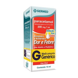 Paracetamol 200MG/ML Solução oral (gotas) - Frasco com 15 mL