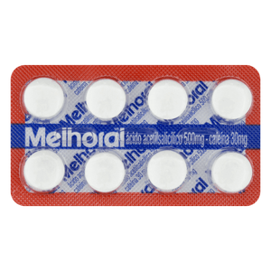Melhoral 500MG + 30MG Comprimido revestido - Blíster com 8 Comprimidos