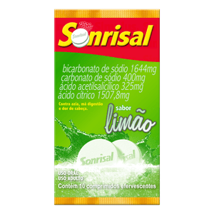 Sonrisal 400MG + 1854MG + 1413MG + 325MG Comprimido efervescente - 5 Envelopes com 2 Comprimidos