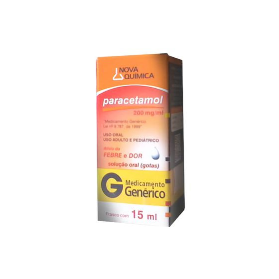 Paracetamol 200MG/ML Solução oral (gotas) - Frasco com 15 mL - Imagem 1