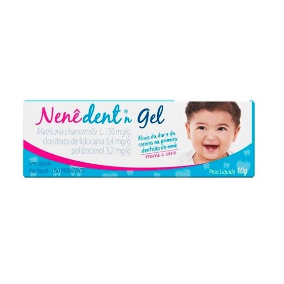 Nene Dent N 150MG/G + 3.4MG/G + 3.2MG/G Gel bucal - Bisnaga com 10 g - Imagem 1