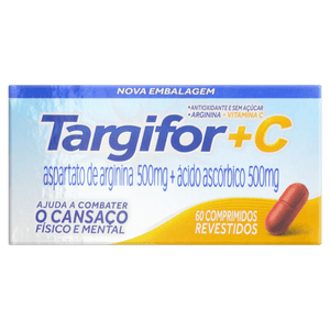 Targifor C 500MG + 500MG Comprimido revestido - Frasco com 60 Comprimidos