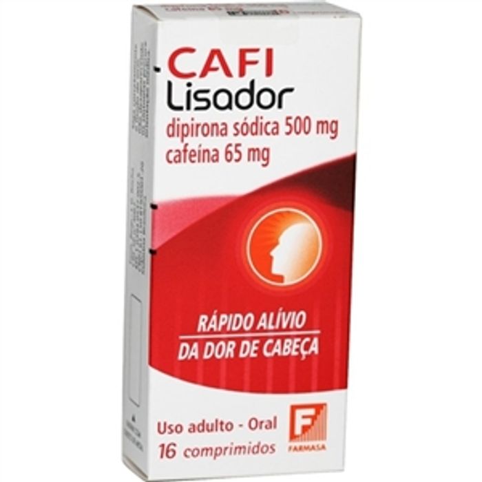 Cafilisador 65MG + 500MG Comprimido simples - Caixa com 16 Comprimidos - Imagem 1