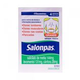 Salonpas Adesivo 144MG + 131MG + 28.4MG Adesivo transdérmico - Caixa com 4 Adesivos
