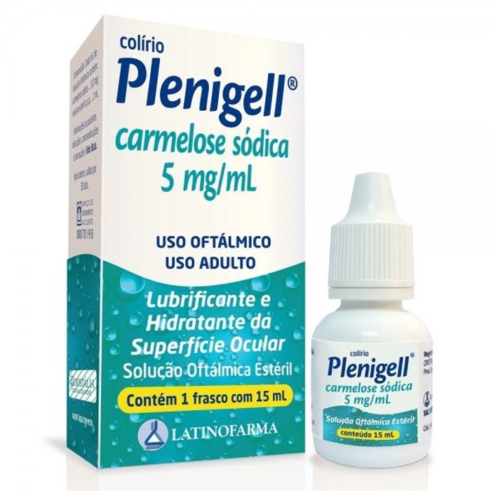 Plenigell 5mg/mL Solução oftálmica - Frasco com 15 mL - Imagem 1