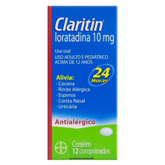 Claritin 10MG Comprimido - Caixa com 12 Comprimidos - Imagem 1