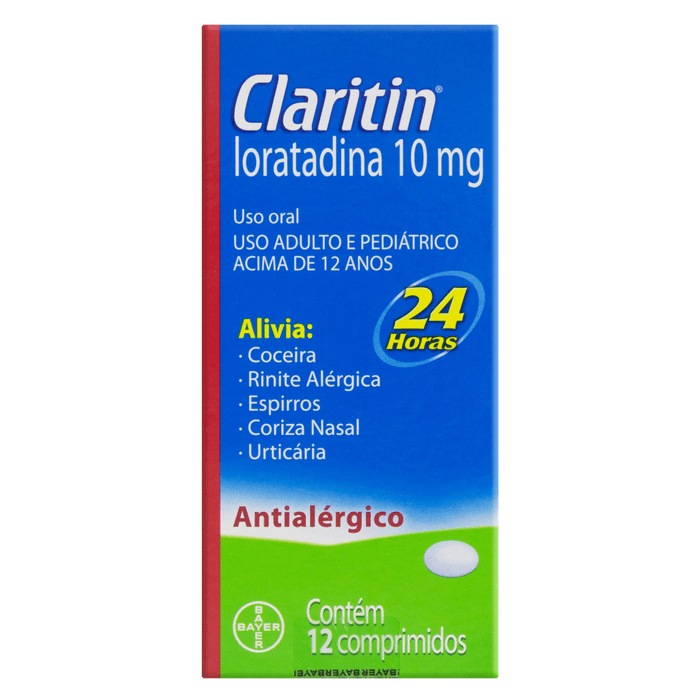Claritin 10MG Comprimido - Caixa com 12 Comprimidos - Imagem 1