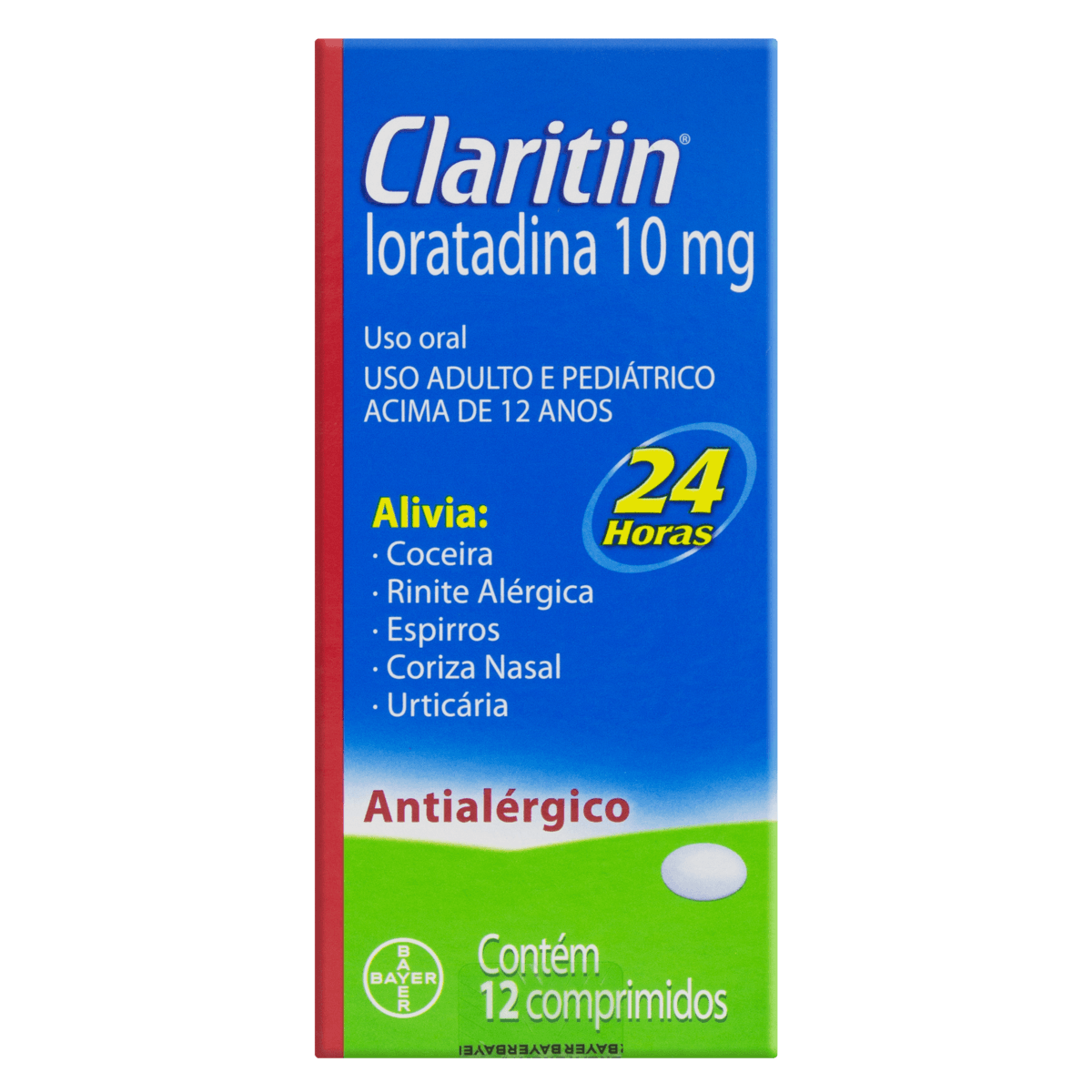 Claritin 10MG Comprimido - Caixa com 12 Comprimidos - Imagem 1