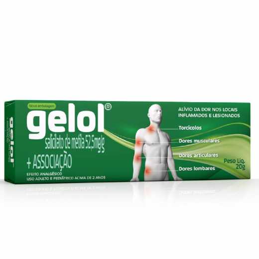 Gelol 44.4MG/G + 20MG/G + 52.5MG/G Pomada dermatológica - Bisnaga com 20 g - Imagem 1