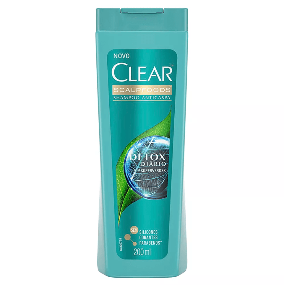Clear Detox Diáro Shampoo Anticaspa 200mL - Imagem 1