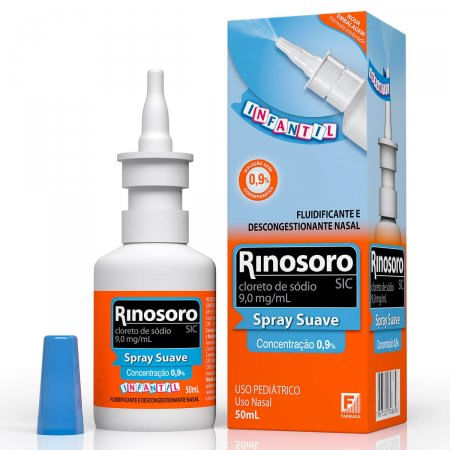 Rinosoro SIC Infantil Spray Suave 9MG/ML Solução nasal - 1 Frasco com 50 mL - Imagem 1
